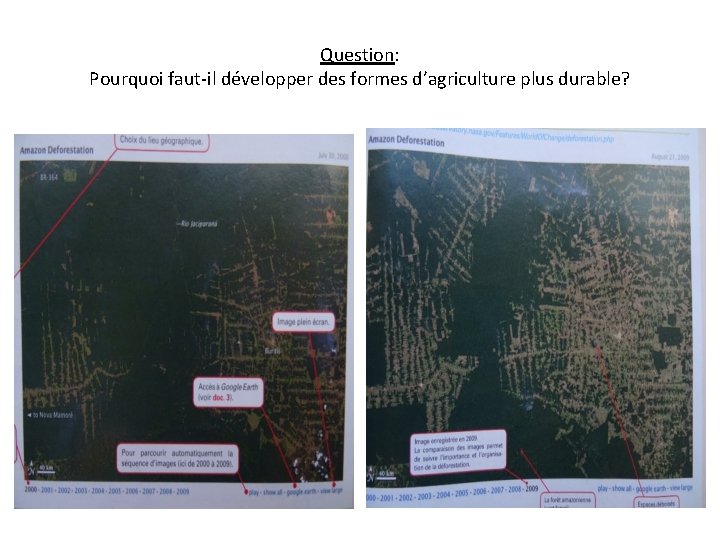 Question: Pourquoi faut-il développer des formes d’agriculture plus durable? 