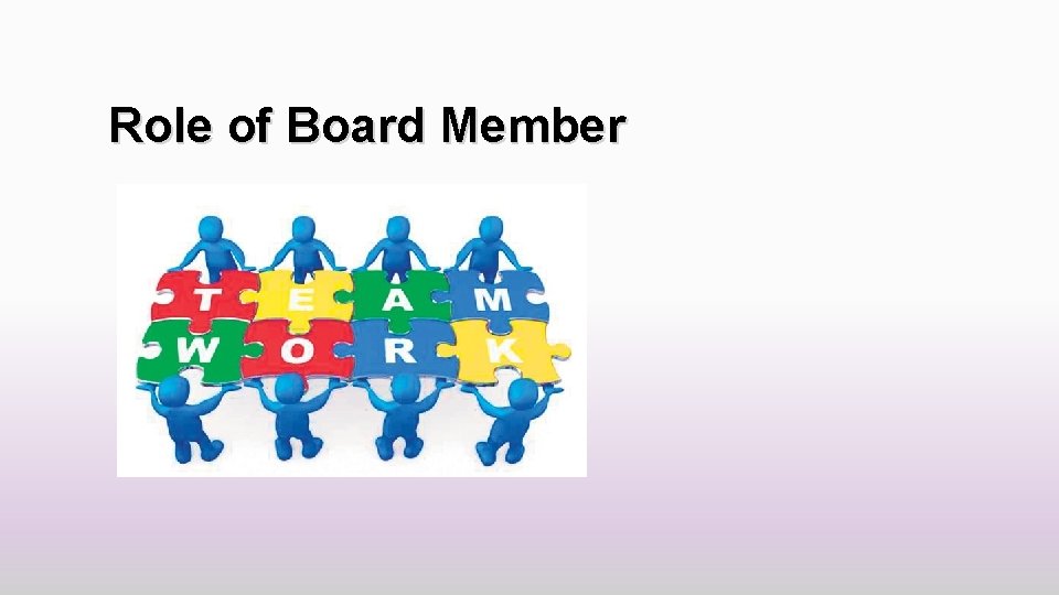 Role of Board Member 