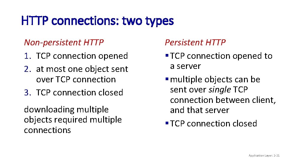 Chapter 2 Application Layer A note on the