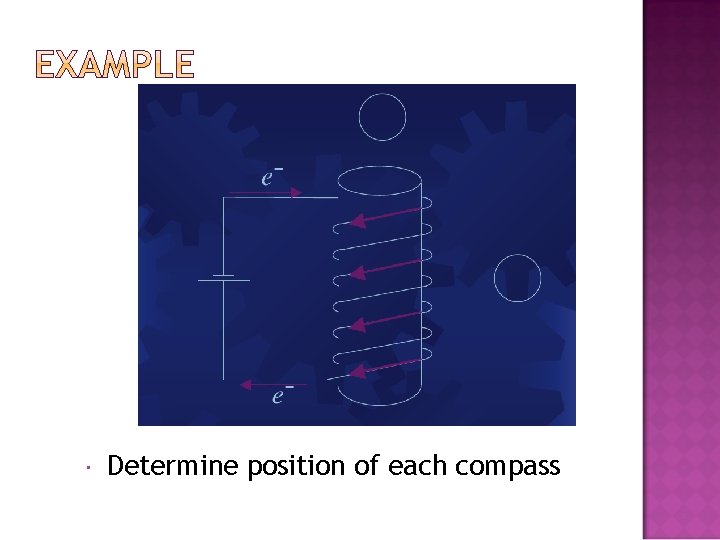  Determine position of each compass 