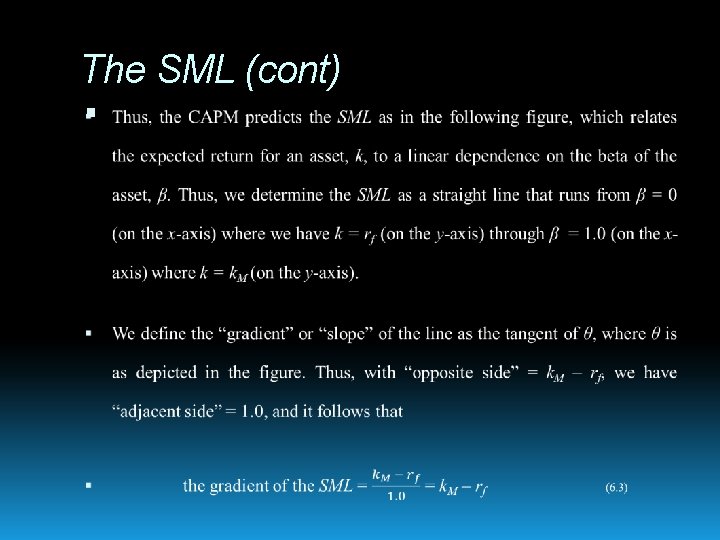 The SML (cont) 