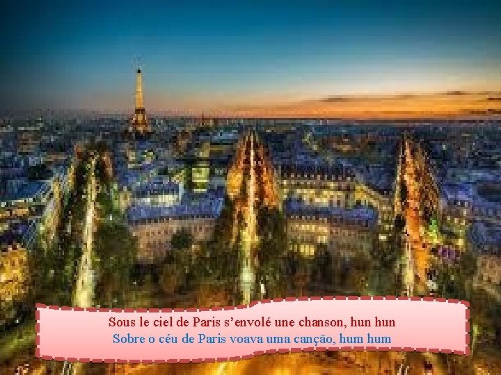 Sous le ciel de Paris s’envolé une chanson, hun Sobre o céu de Paris