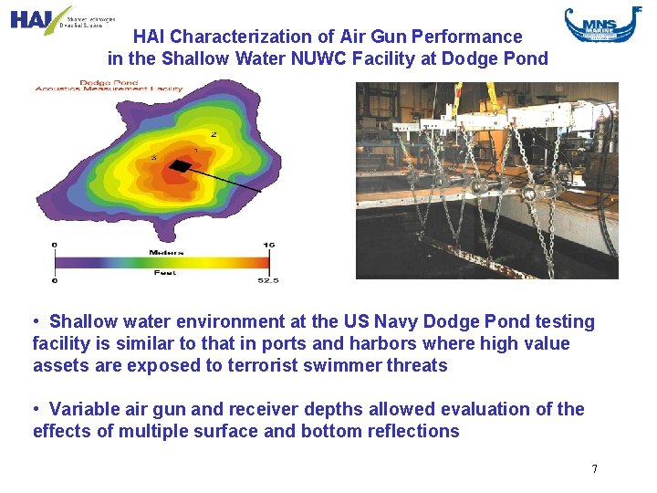 HAI Characterization of Air Gun Performance in the Shallow Water NUWC Facility at Dodge