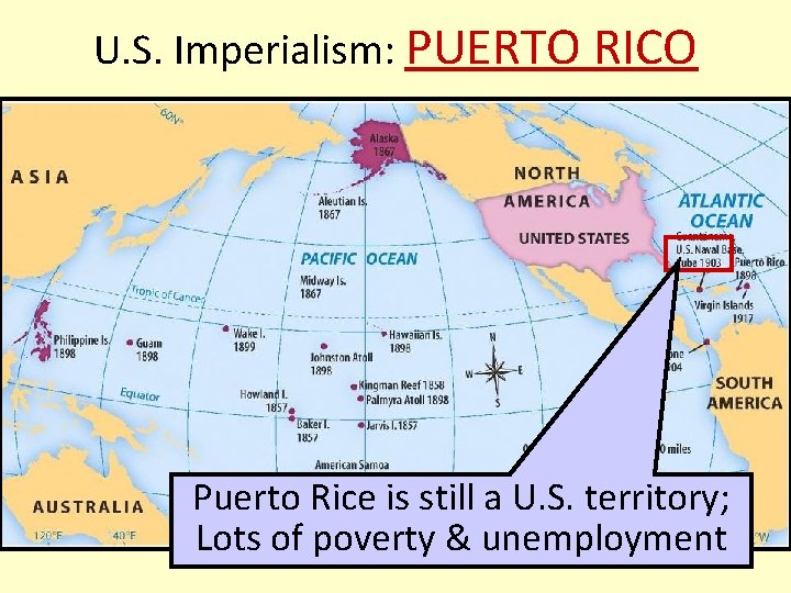 U. S. Imperialism: PUERTO RICO Puerto Rice is still a U. S. territory; Lots