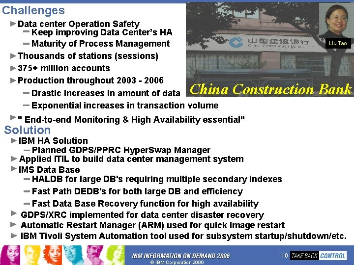 Challenges Data center Operation Safety Keep improving Data Center’s HA Maturity of Process Management