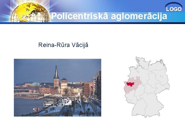 LOGO Policentriskā aglomerācija Reina-Rūra Vācijā 