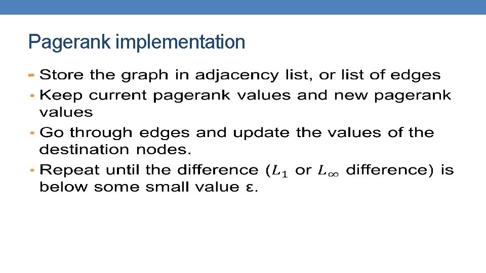 Pagerank implementation • 