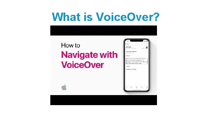 What is Voice. Over? 