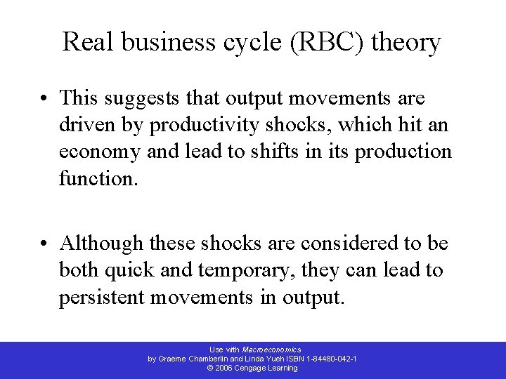 Macroeconomics Chamberlin And Yueh Chapter 9 Lecture Slides
