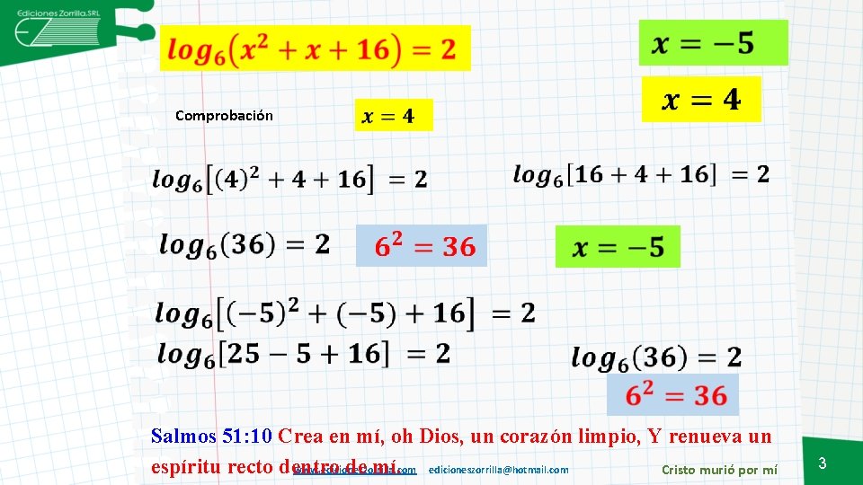 Comprobación Salmos 51: 10 Crea en mí, oh Dios, un corazón limpio, Y renueva