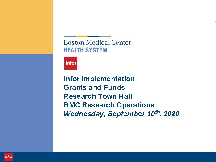 Infor Implementation Grants and Funds Research Town Hall