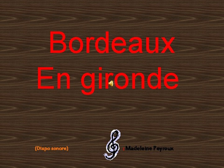 Bordeaux En gironde (Diapo sonore) : Madeleine Peyroux 