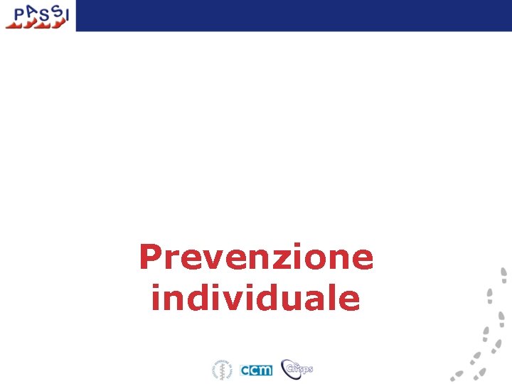 Prevenzione individuale 