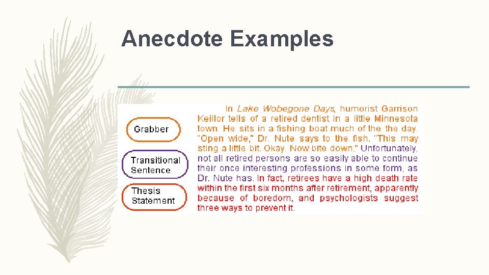 Anecdote Examples 
