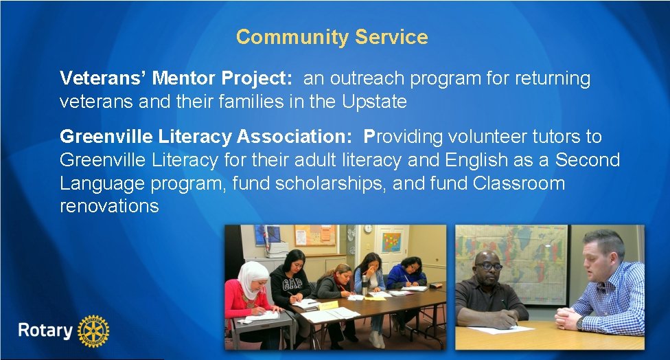 Community Service Veterans’ Mentor Project: an outreach program for returning veterans and their families