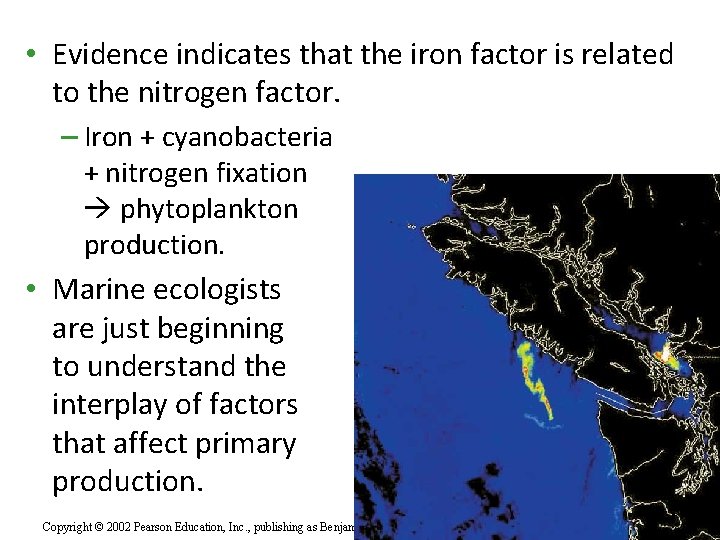  • Evidence indicates that the iron factor is related to the nitrogen factor.