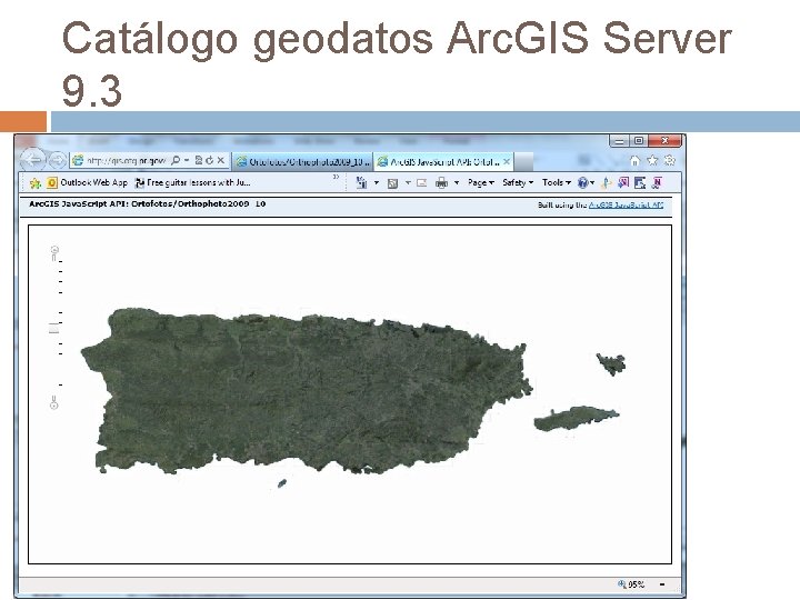 Catálogo geodatos Arc. GIS Server 9. 3 