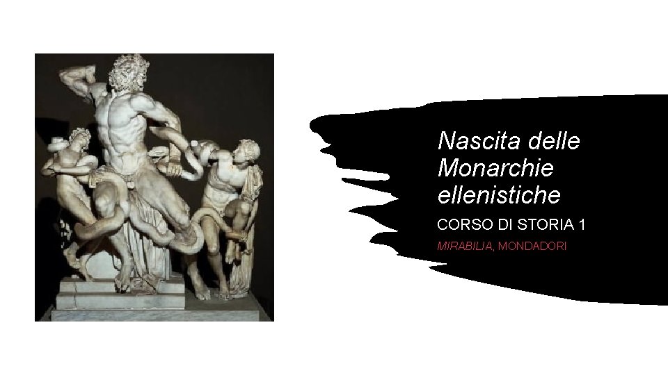 Nascita delle Monarchie ellenistiche CORSO DI STORIA 1 MIRABILIA, MONDADORI 