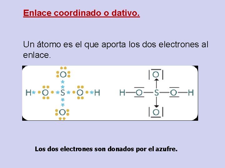 Enlace coordinado o dativo. Un átomo es el que aporta los dos electrones al