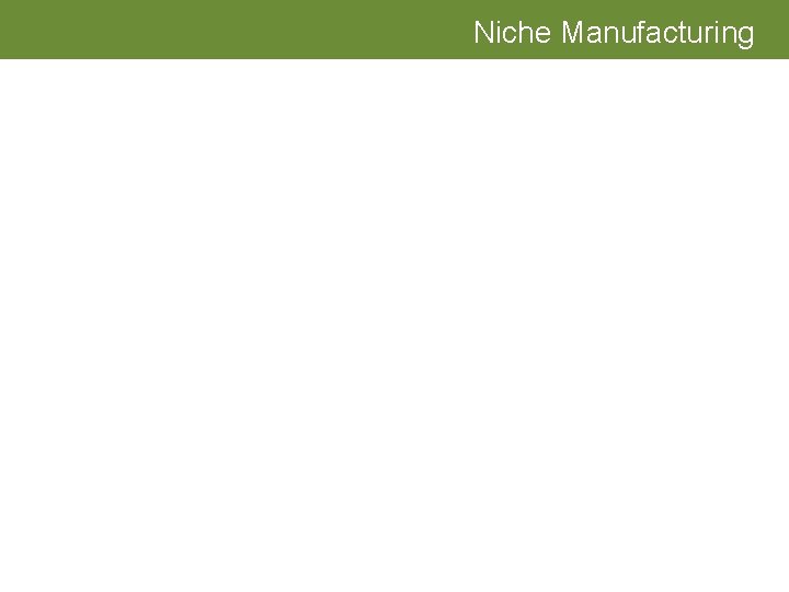 Niche Manufacturing 