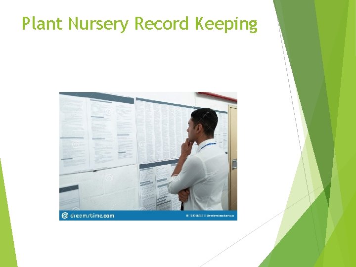 Plant Nursery Record Keeping 