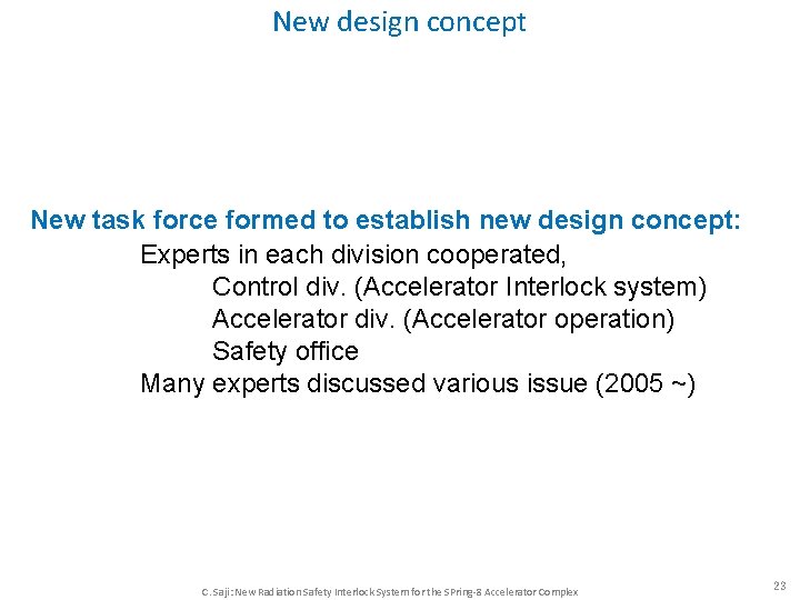 New design concept New task force formed to establish new design concept: Experts in New design concept New task force formed to establish new design concept: Experts in