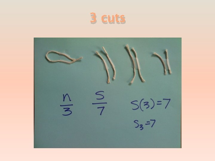 3 cuts 