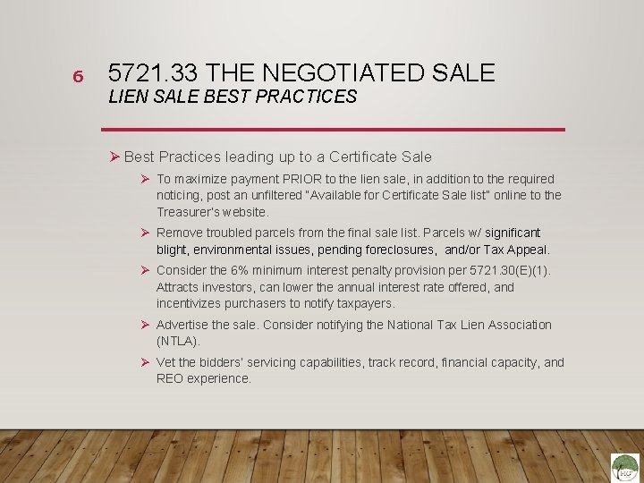 SELL ON YOUR TERMS OH Tax Certificate Sale