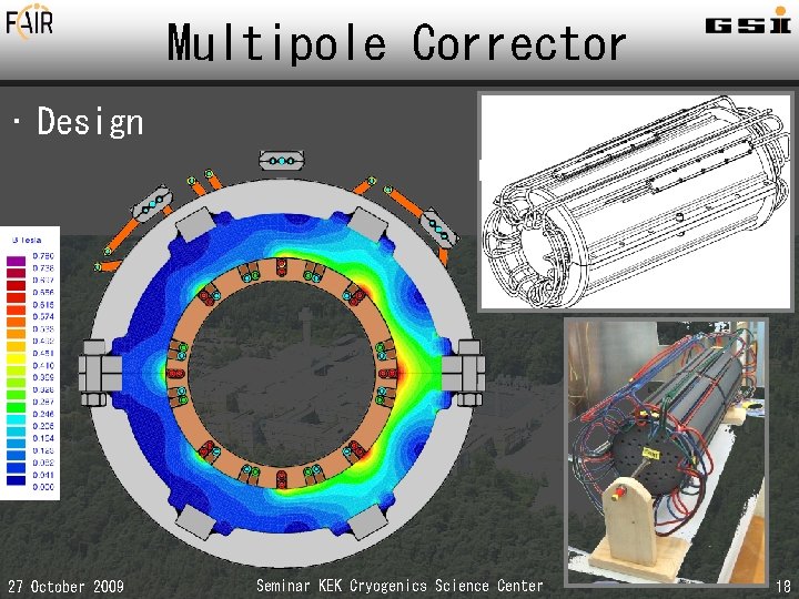 Multipole Corrector • Design 27 October 2009 Seminar KEK Cryogenics Science Center 18 