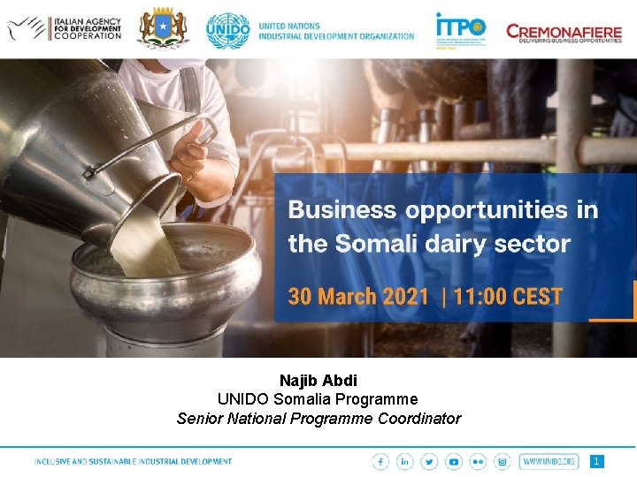 Najib Abdi UNIDO Somalia Programme Senior National Programme Coordinator 1 