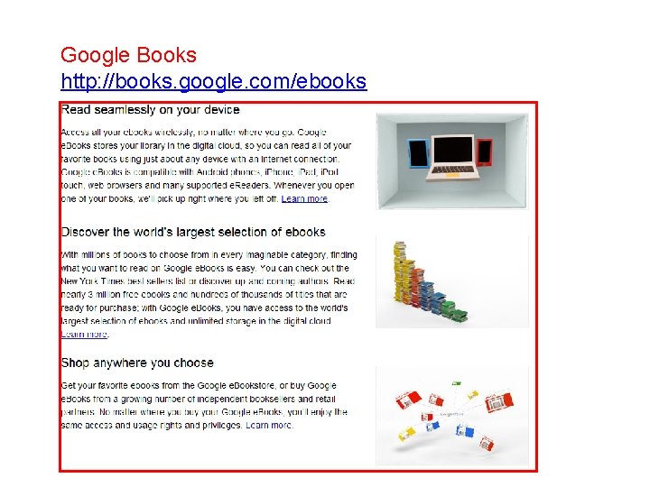 Google Books http: //books. google. com/ebooks 
