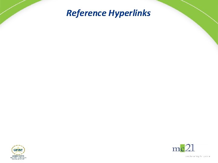 Reference Hyperlinks 