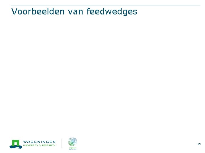 Voorbeelden van feedwedges 19 