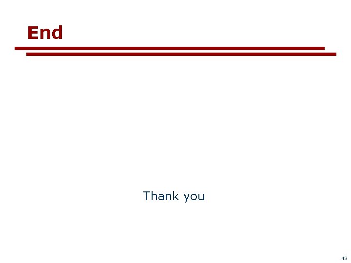 End Thank you 43 