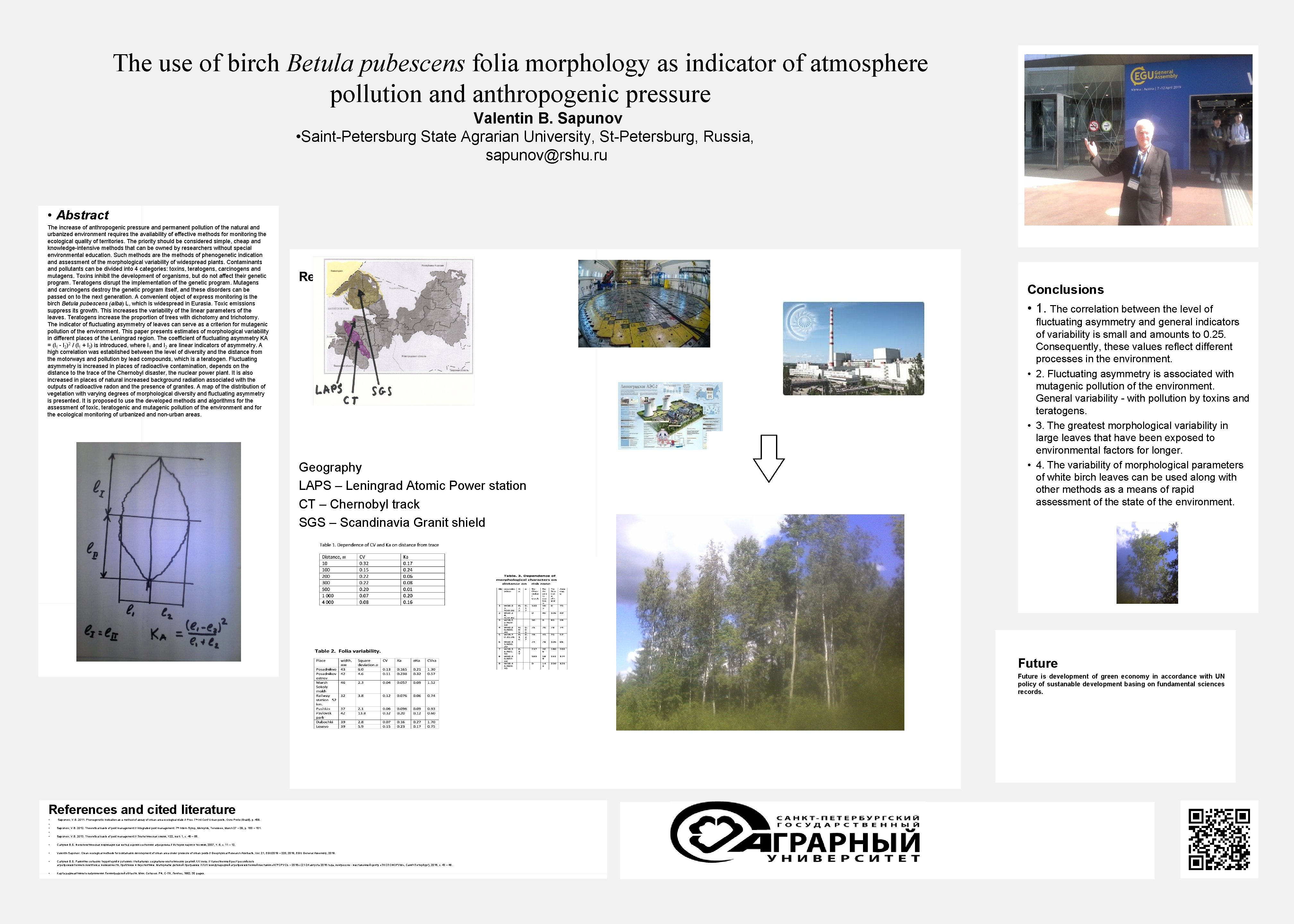 The use of birch Betula pubescens folia morphology as indicator of atmosphere pollution and