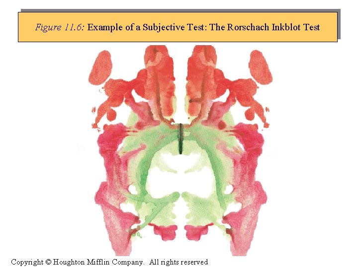 Figure 11. 6: Example of a Subjective Test: The Rorschach Inkblot Test Copyright ©
