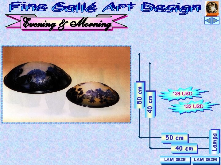 139 USD 132 USD 50 cm 40 cm LAM_062 E Lamps 40 cm 50