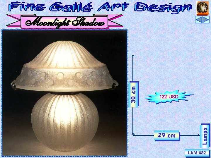 122 USD 29 cm Lamps 30 cm Moonlight Shadow LAM_082 