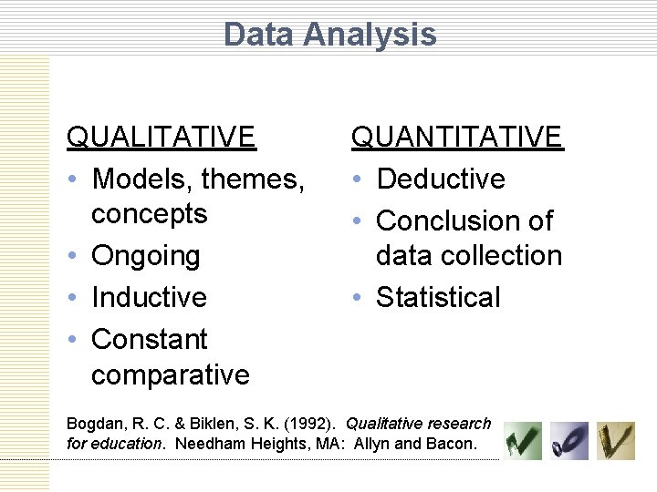 Qualitative Research Whats in YOUR Toolkit Kim E