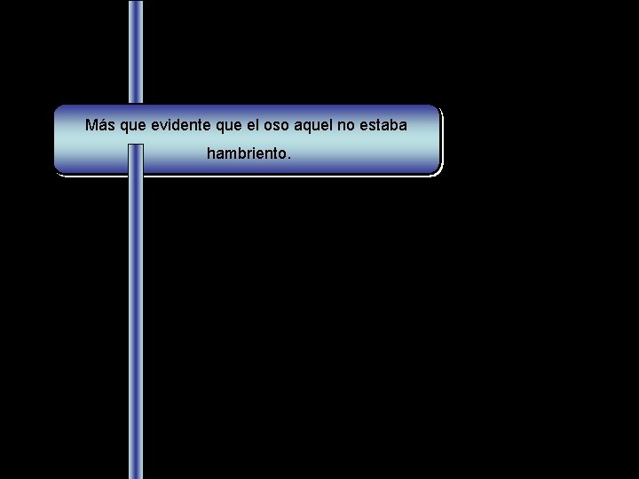 Más que evidente que el oso aquel no estaba hambriento. 