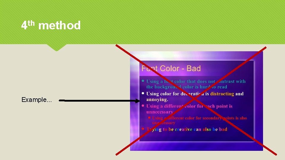 4 th method Example. . . 