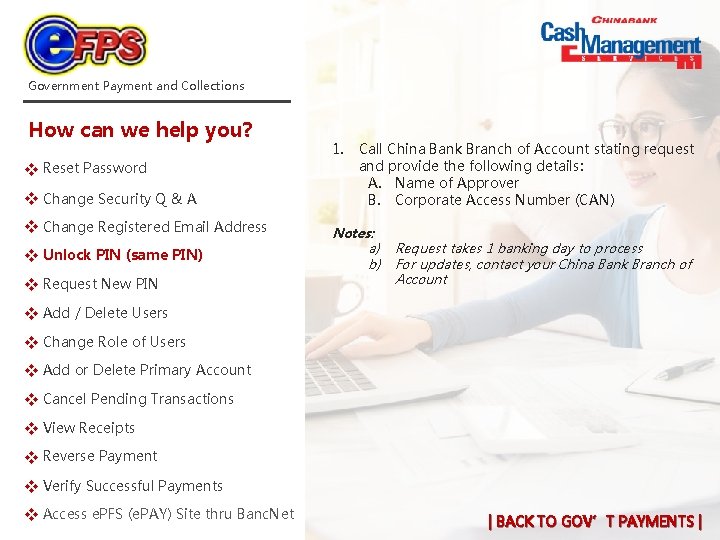 Government Payment and Collections How can we help you? Password v Reset x Security Government Payment and Collections How can we help you? Password v Reset x Security