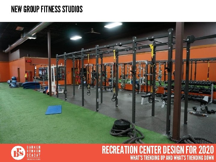 NEW GROUP FITNESS STUDIOS RECREATION CENTER DESIGN FOR 2020 WHAT’S TRENDING UP AND WHAT’S