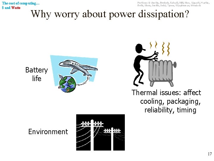 The cost of computing… $ and Watts Portions © Austin, Brehob, Falsafi, Hill, Hoe,