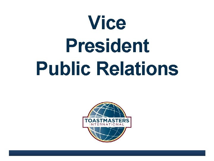 Vice President Public Relations 