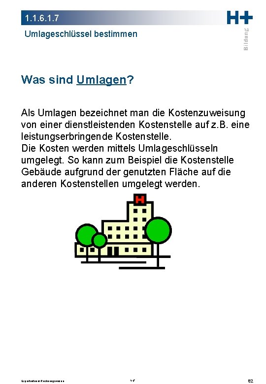 1. 1. 6. 1. 7 Umlageschlüssel bestimmen Was sind Umlagen? Als Umlagen bezeichnet man