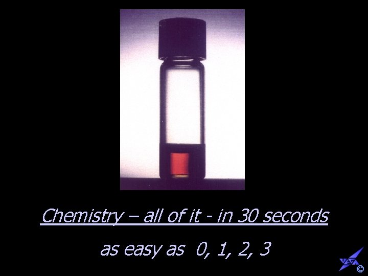 Chemistry – all of it - in 30 seconds as easy as 0, 1,