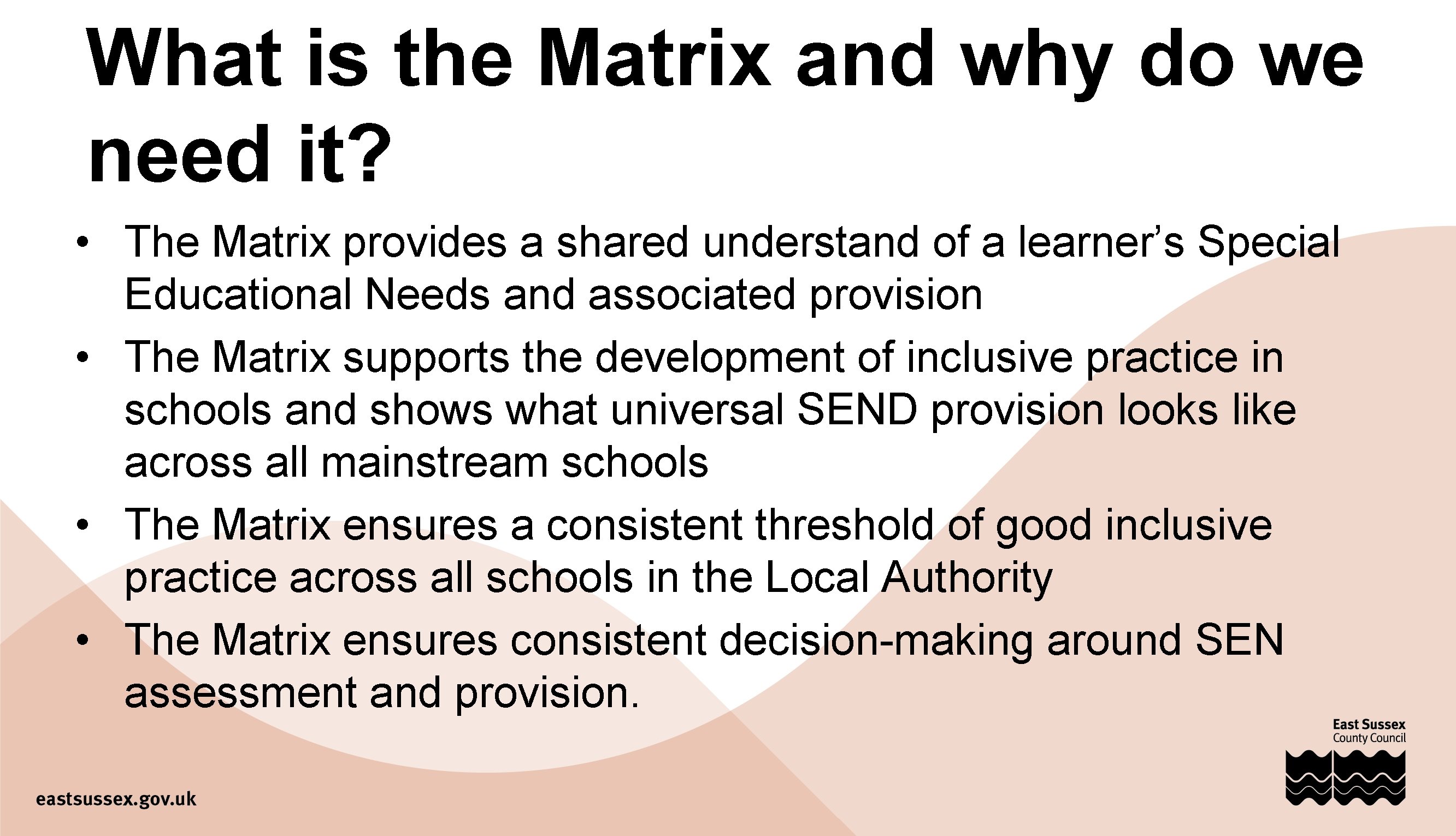 What is the Matrix and why do we need it? • The Matrix provides