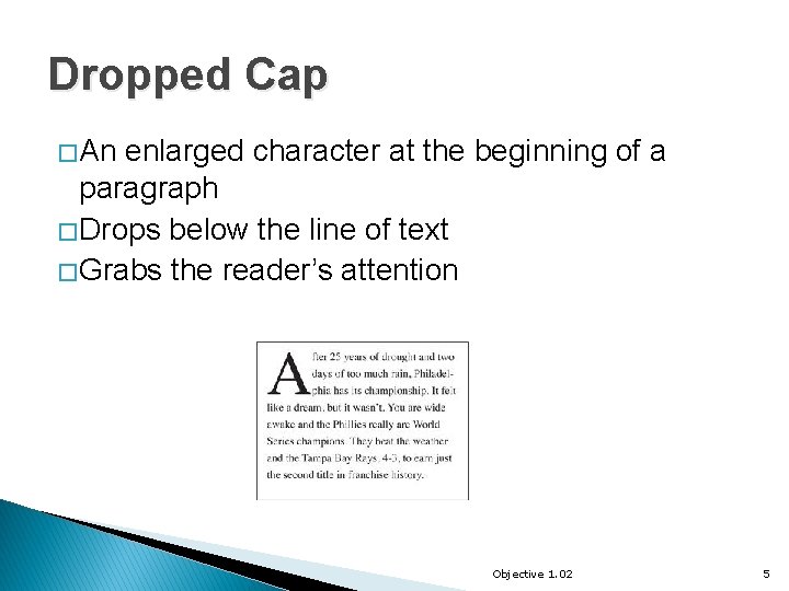 Drop Cap Assignment Graphic Design Features Obj 1 02 Graphics Illustrations