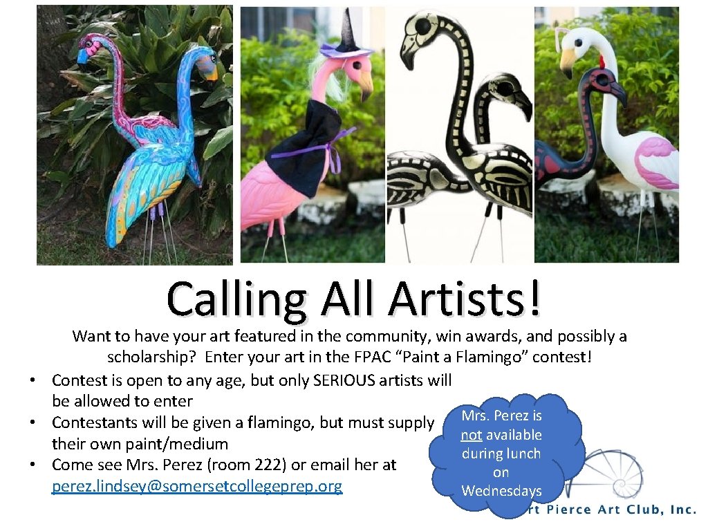 Calling All Artists! Want to have your art featured in the community, win awards,